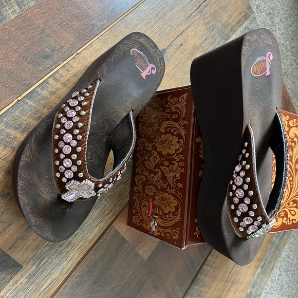 Justin wedge flip flops - Picture 2 of 9